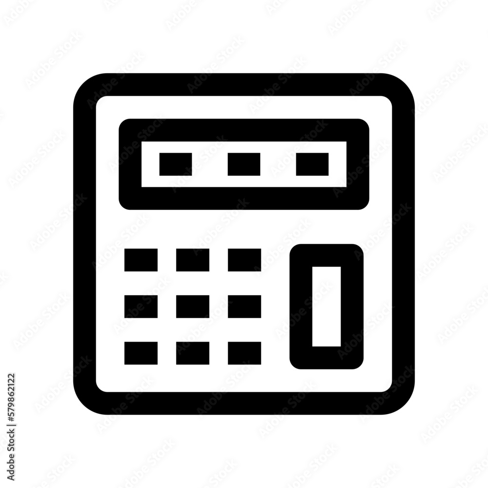 calculator icon for your website, mobile, presentation, and logo design.