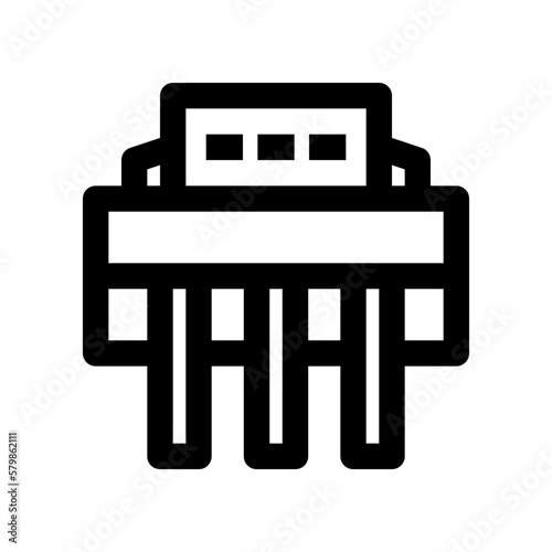 paper shredder icon for your website, mobile, presentation, and logo design.
