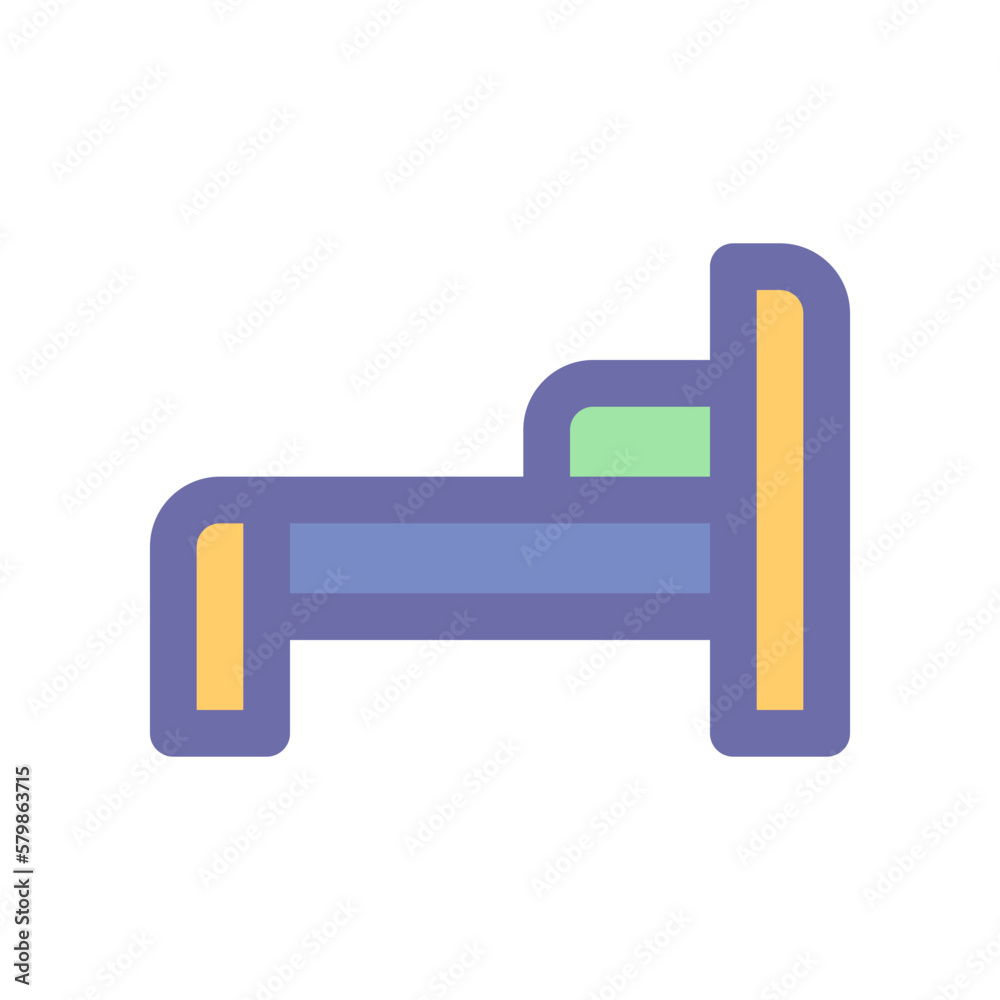 bed icon for your website design, logo, app, UI. bed icon for your website design, logo, app, UI.