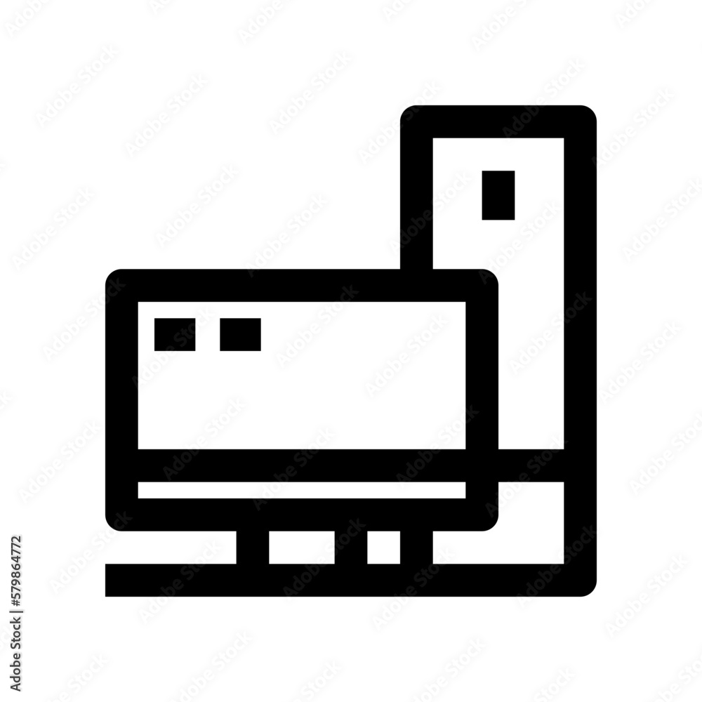 personal computer icon for your website, mobile, presentation, and logo design. personal computer icon for your website, mobile, presentation, and logo design.