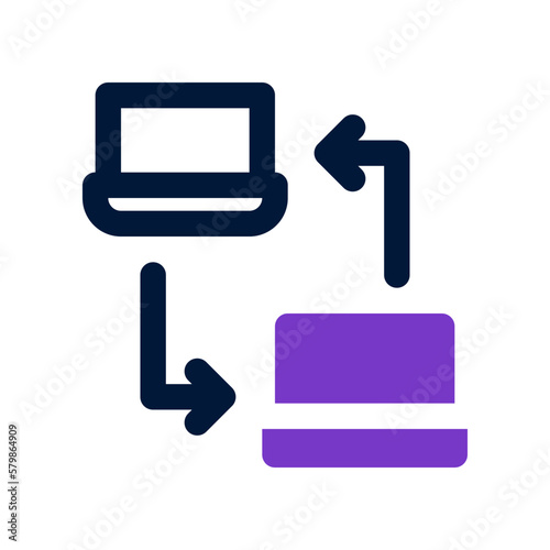 data sharing icon for your website, mobile, presentation, and logo design.