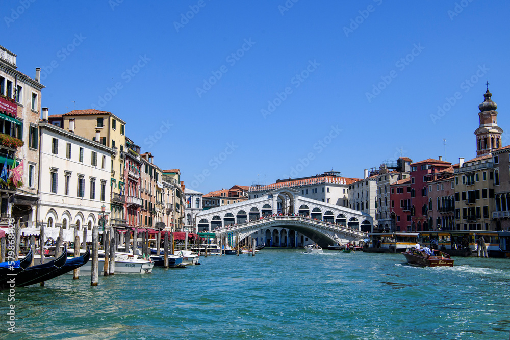 Venice, Italy - Grand Canal and Rialto Bridge