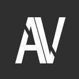 Initial Letter AV Logo Design Outstanding Creative Modern Symbol Sign