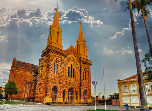 São Domingos Church, located next to the scepter of Uberaba, it has a Gothic style	