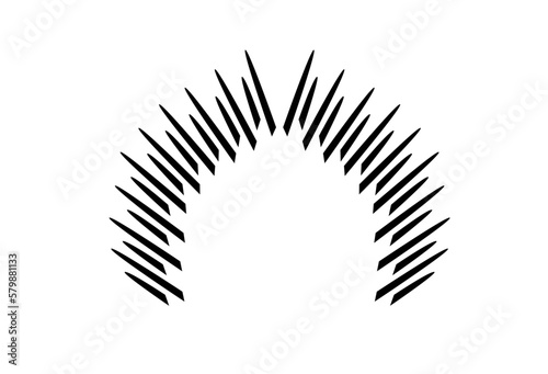 swords throne black color minimal design