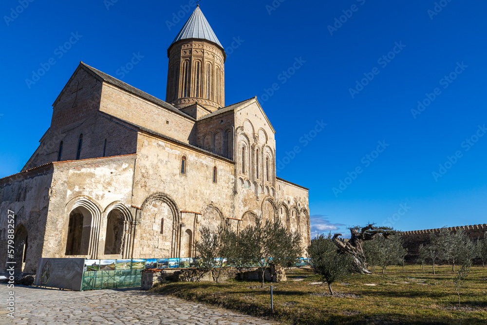 Famous Alaverdi monastery in Kakheti region in Georgia