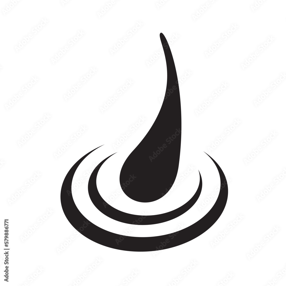 abstract simple hair growth Logo symbol design vector illustration abstract simple hair growth Logo symbol design vector illustration