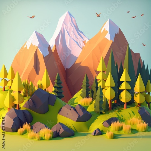 With careful attention to the crafting and design  a papercut diorama of a mountain landscape with a nature background can make a one-of-a-kind piece of art that inspires awe and wonder  GENERATIVE AI