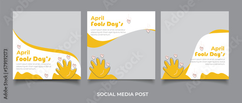 Fools day for social media post