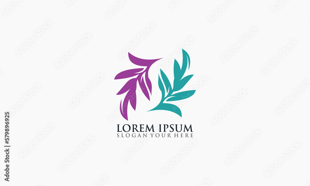 natural leaf icon company logo