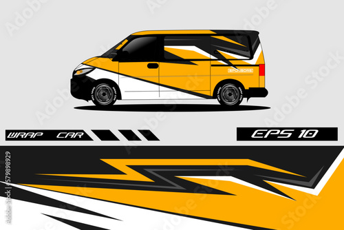 vector van background for camper car wrap.