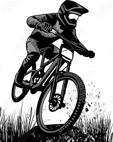 mountain bike design logo symbol vector