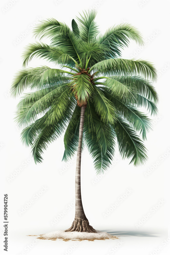 Obraz premium ai generated of illustration of coconut tree