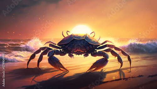 crab on the beach © Radi