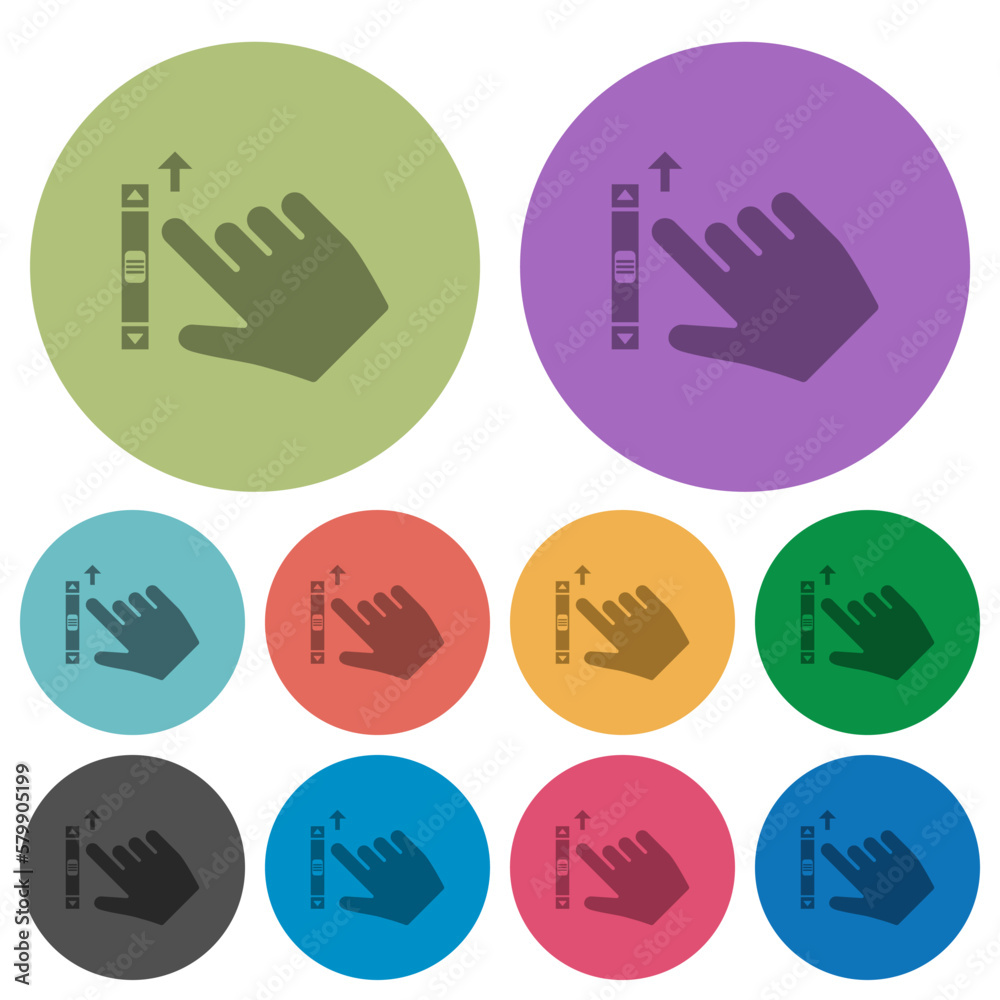 Right handed scroll up gesture color darker flat icons Right handed scroll up gesture color darker flat icons