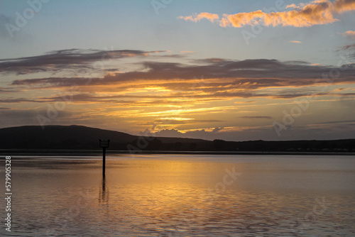 Shot of the beautiful sunset in Bodega Bay in Northern California