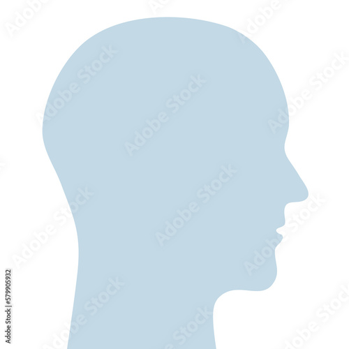 Silhouette of a head
