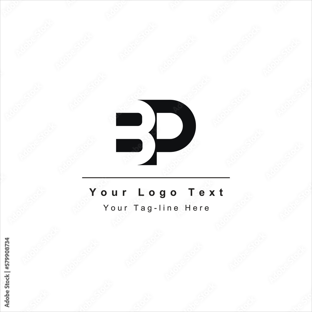 Premium Initial Letter BP logo design