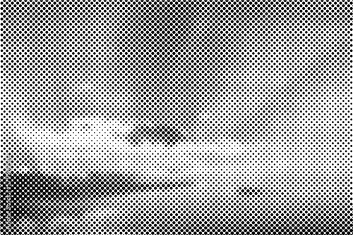abstract Halftone vector background black and white dots shape 
