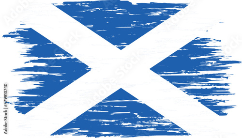 Brush stroke flag of SCOTLAND