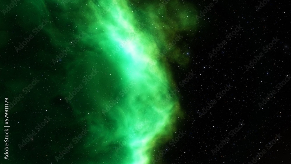 Obraz premium red-violet nebula in outer space, horsehead nebula, unusual colorful nebula in a distant galaxy, red nebula 3d render 