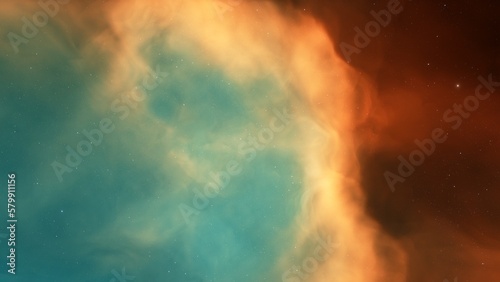 red-violet nebula in outer space, horsehead nebula, unusual colorful nebula in a distant galaxy, red nebula 3d render 