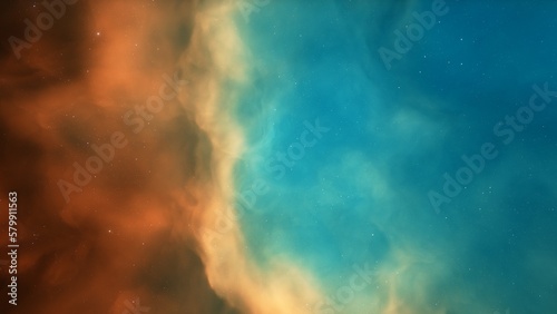 Space background with nebula and stars, nebula in deep space, abstract colorful background 3d render  © ANDREI
