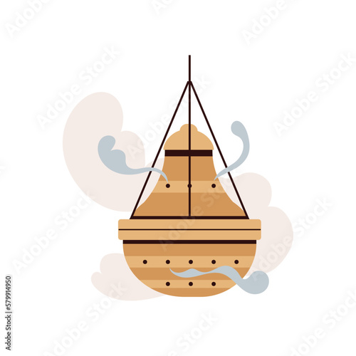 church vessel with incense