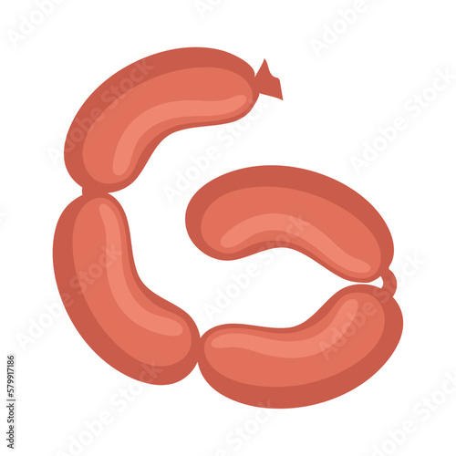 grill sausages meat