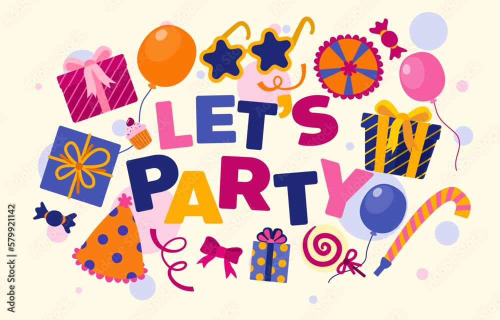 Cartoon Happy Birthday party background and backdrop Cartoon Happy Birthday party background and backdrop