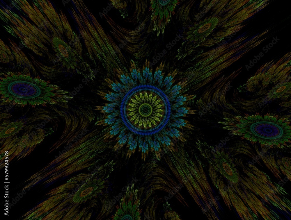 Fototapeta premium Imaginatory fractal abstract background Image