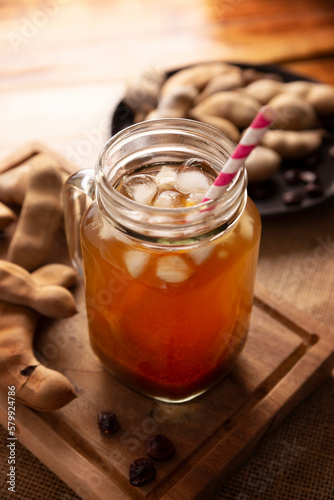 Tamarind Water, called Agua de Tamarindo, is one of the traditional "Aguas Frescas" in Mexico. Infused drink made with tamarind to which beneficial health properties are attributed.
