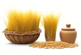 wheat grains photography generative ai