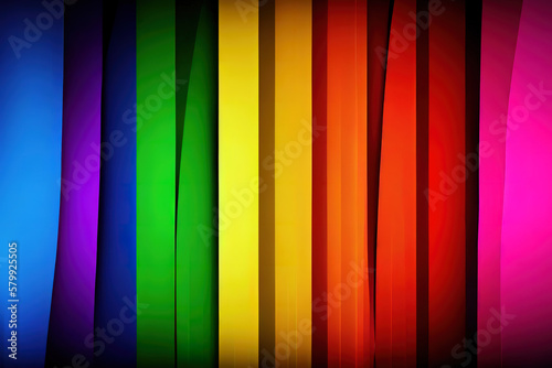 Pride Background with LGBTQ Pride Flag Colours. Generative Ai