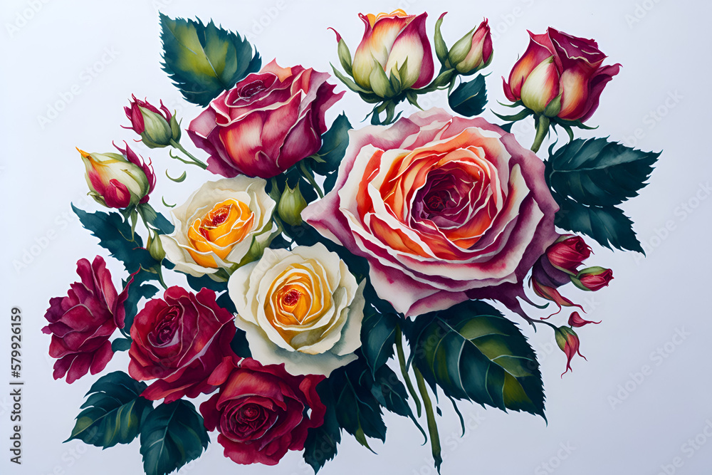 bunch of roses