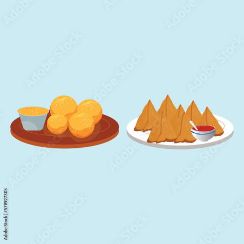 Hand drawn Asian cuisine illustration