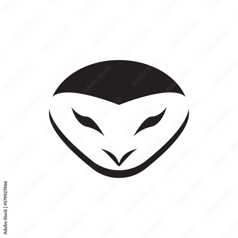 Owl simple icon,illustration design template. Owl simple icon,illustration design template.