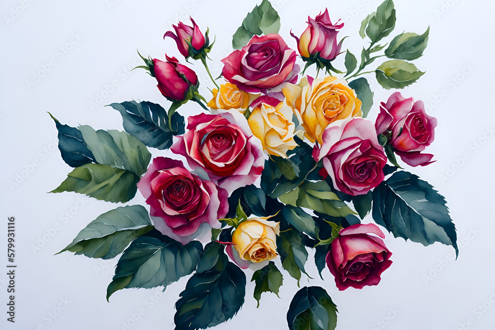 bunch of roses