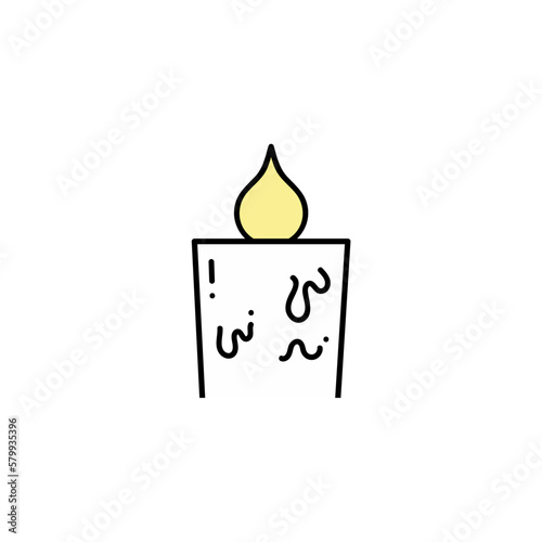candle decoration icon Ramadan and Islamic Eid