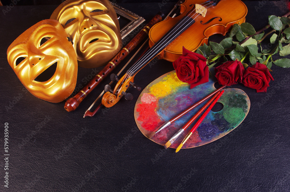 Palette With Violin