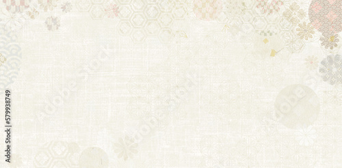 和紙に和柄のフレーム素材