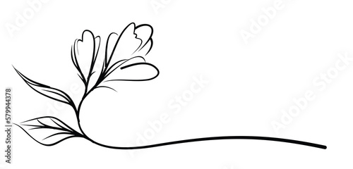 The symbol of a stylized garden flower.
