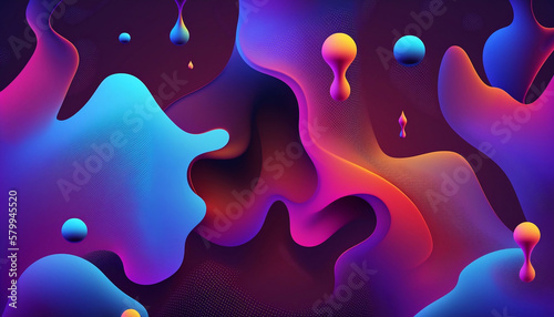 Abstract Colorful Gradient Liquid Fluid Background Wallpaper 
