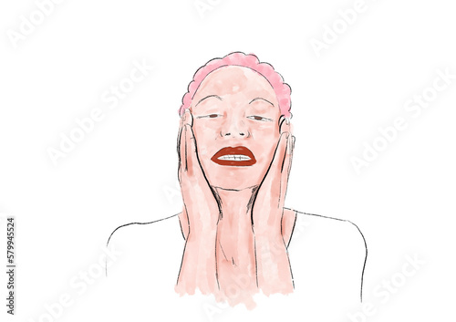 woman smiling
