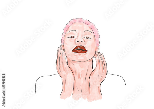 portrait of a woman with a smile, confidences woman