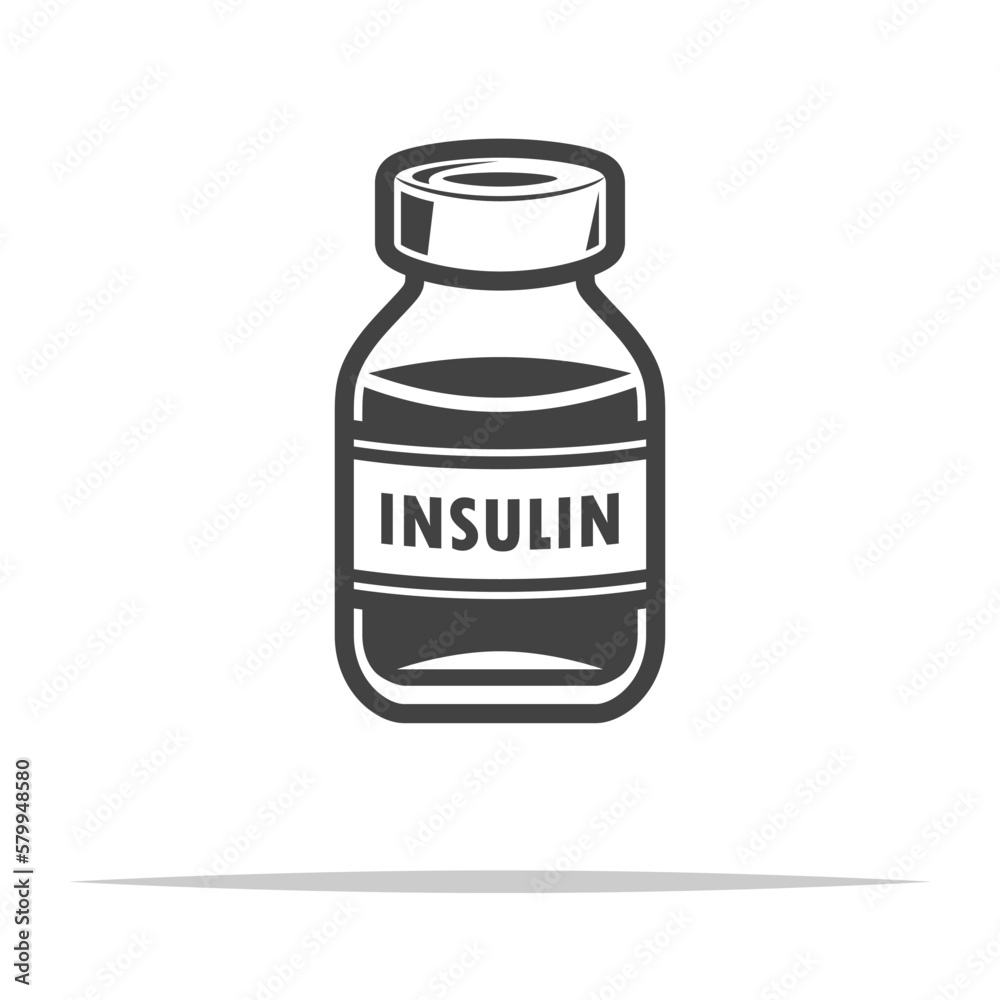 Vial of insulin icon transparent vector isolated Vial of insulin icon transparent vector isolated