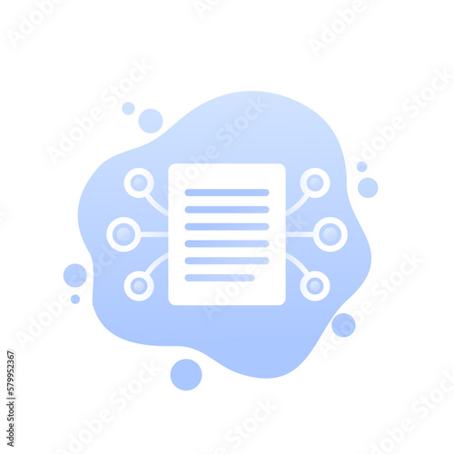 compiling data icon for web and apps