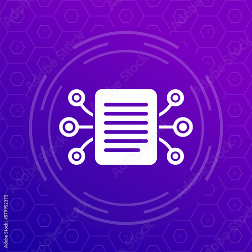 compiling data icon for apps or web