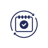 monthly subscription automatic renewal icon