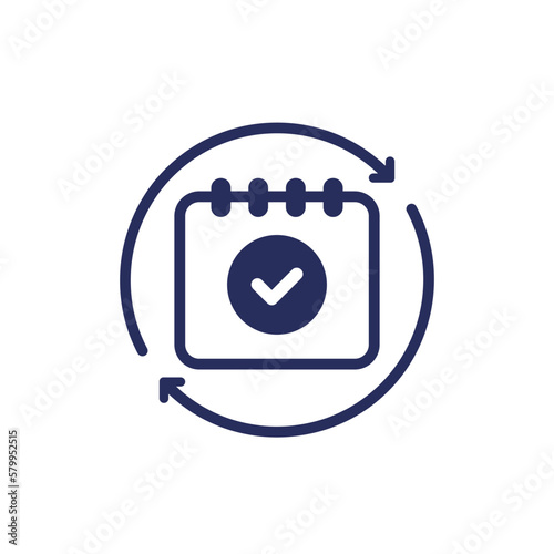monthly subscription automatic renewal icon photo